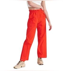 Athleta Trekkie Parachute Pants Vermilion Orange
